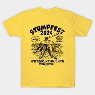 Stumpfest 2024 Brisbane Get Sweaty Bluey Uprooting T-Shirt